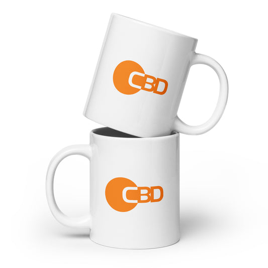 "CBD" Tasse Weiß